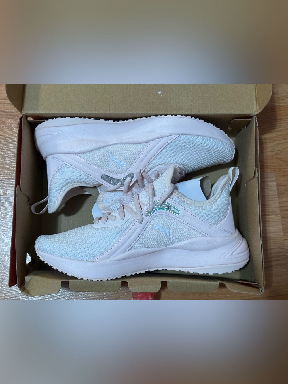 Puma Women's Pale Pink Knit Running Shoes